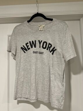 H&M Light Gray Heather Crewneck Tee